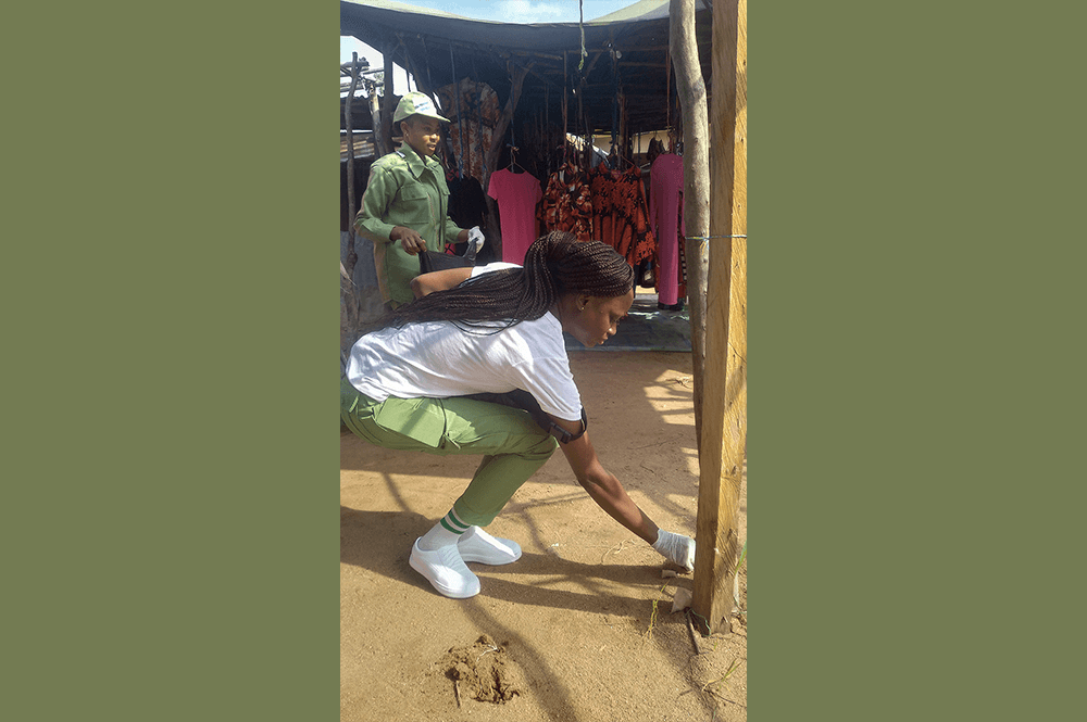 Corps members during training session
